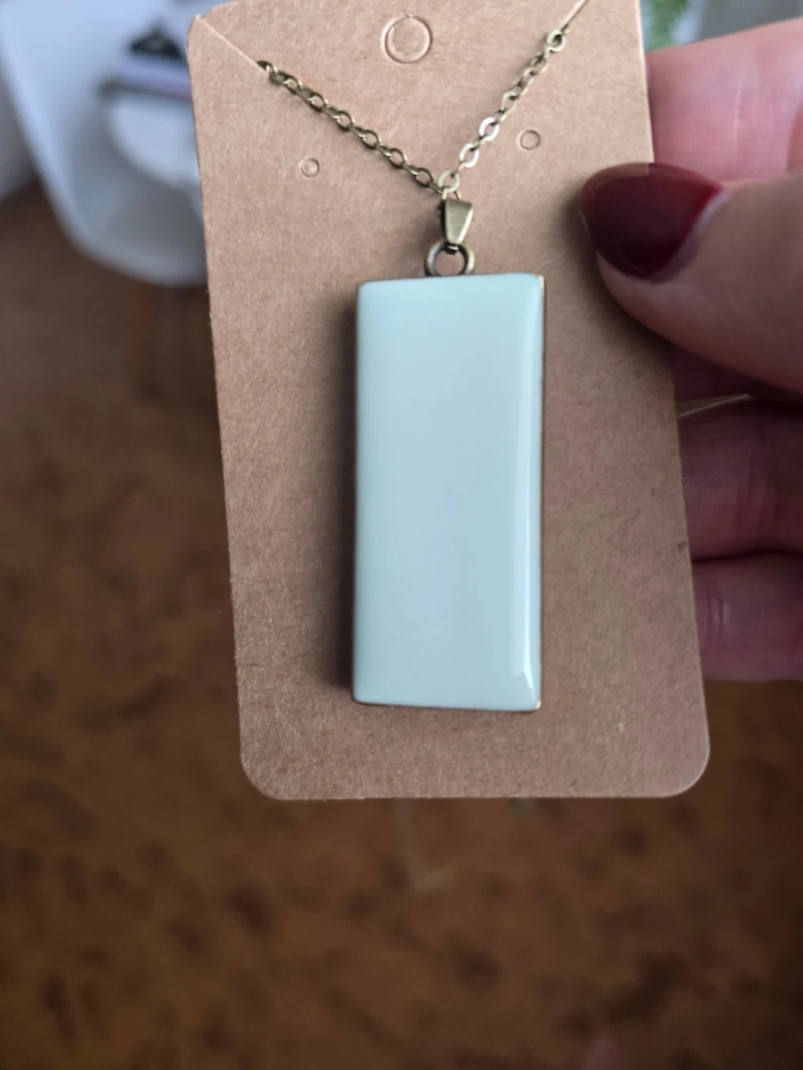 Halsband med inneslutna gul blomma - 4