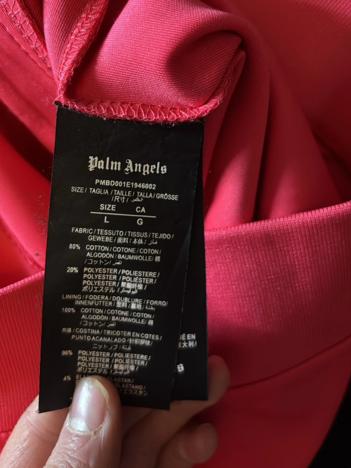 Palm Angels rosa track jacket - 2