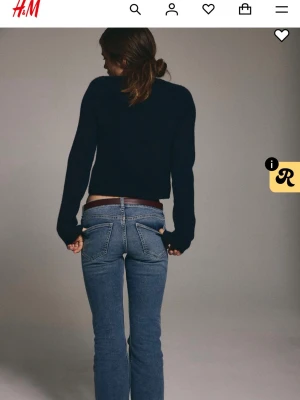 Hm jeans low waist - Storlek 34, inte så andvända, 