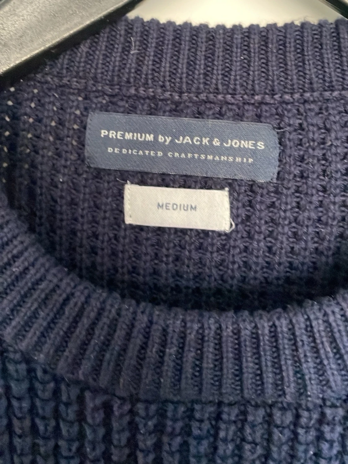 Mörkblå stickad tröja Jack & Jones - 1