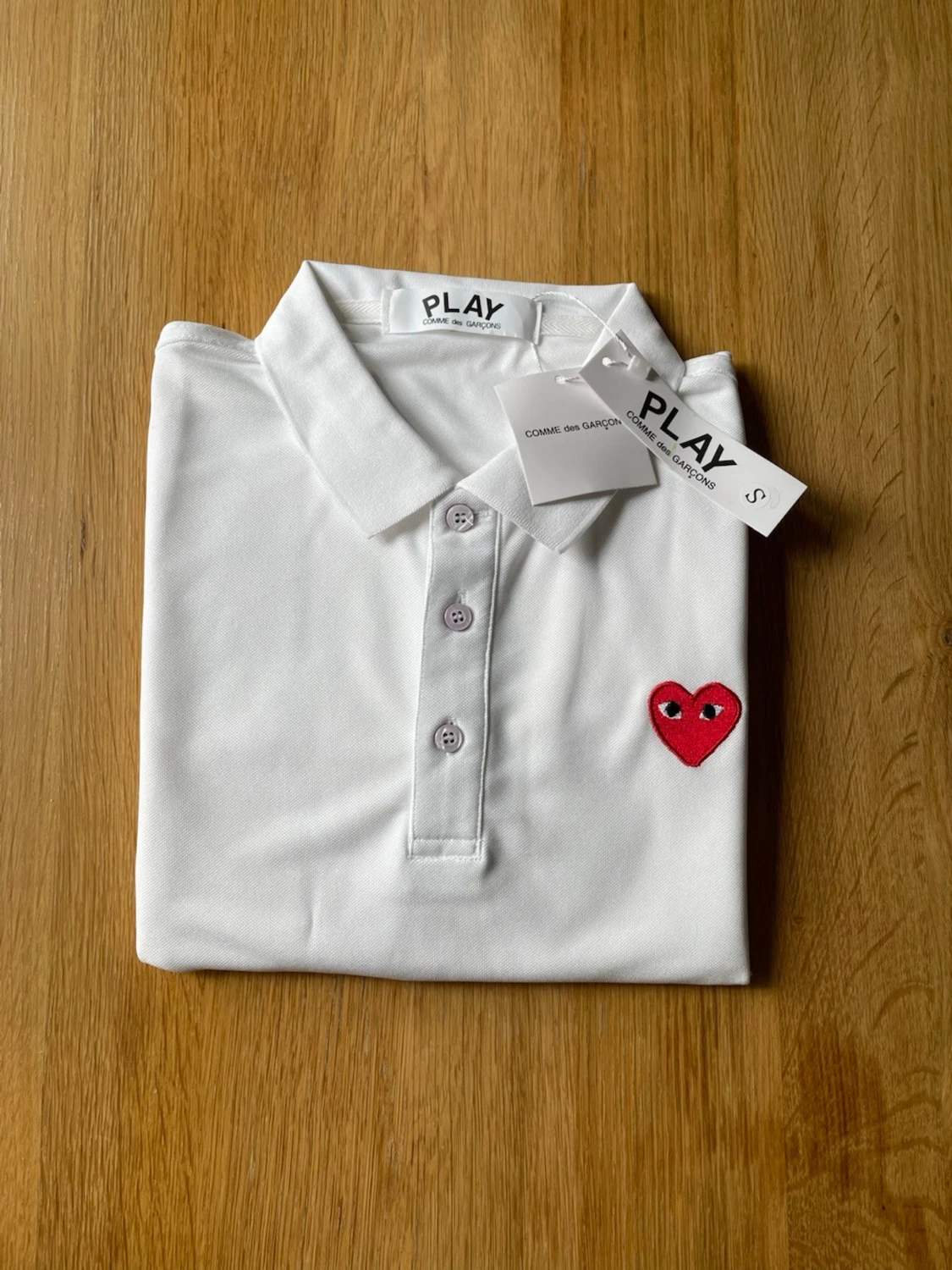 Vit pikétopp från Comme des Garçons Play - 1
