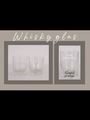 2 Whisky Glas - 175kr/st Skriv i dm för design/ text du vill ha på glaset💕 Priset är fast✨