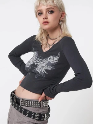 NY! Minga London strass crop top  - NY med lapp! Strass Heart Wings Crop Top Minga London. Superpopulär och slutsåld. Original pris: 400+ 
