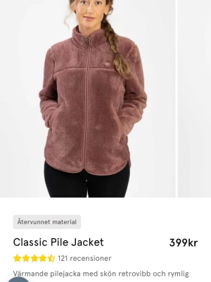 Fleecetröja från Ullmax  - Fleecetröja/teddytröja från Ullmax i ”mörkrosa”, helt nyskick med prislappen kvar🩷