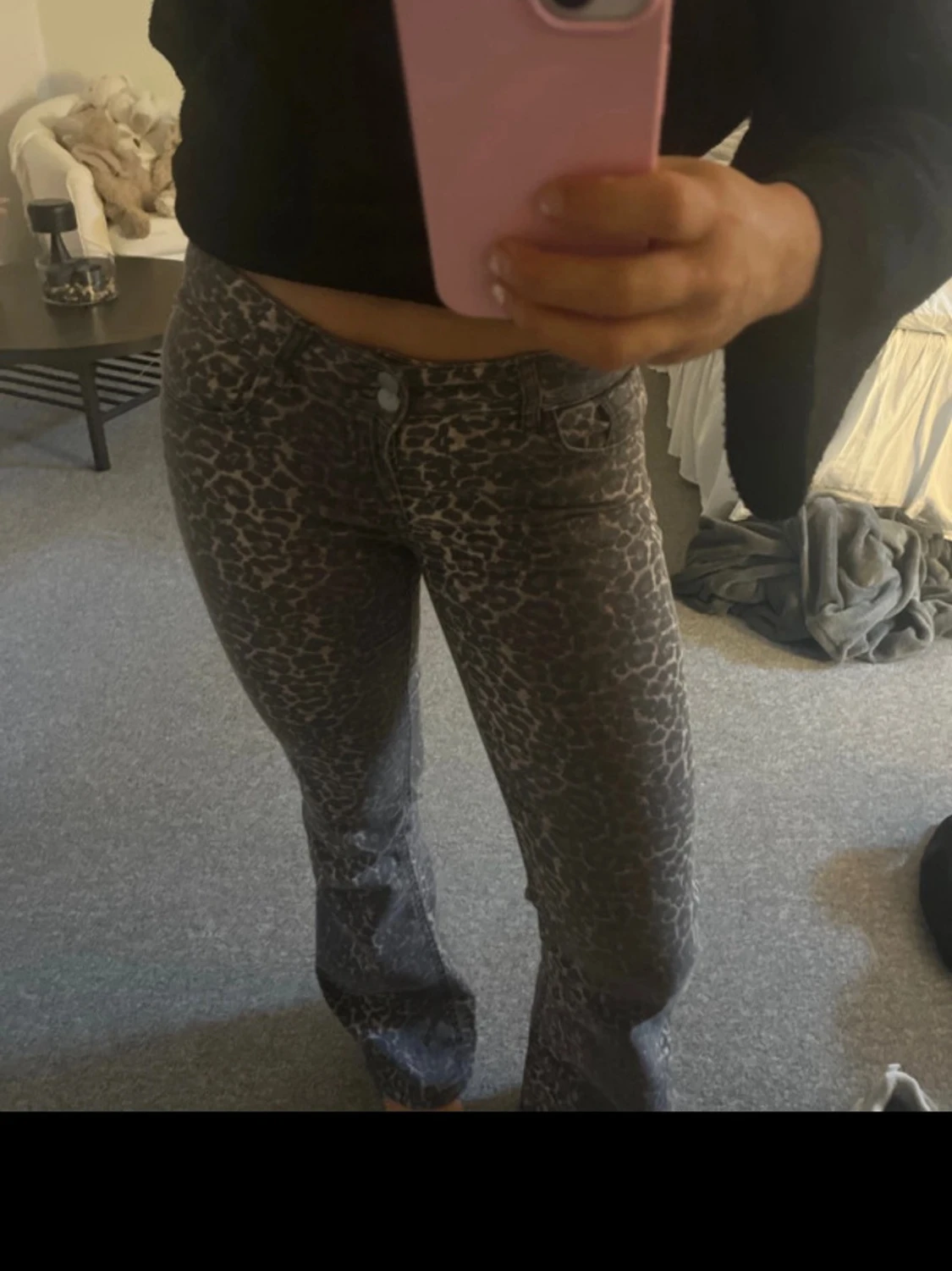  leopardmönstrade jeans - 1