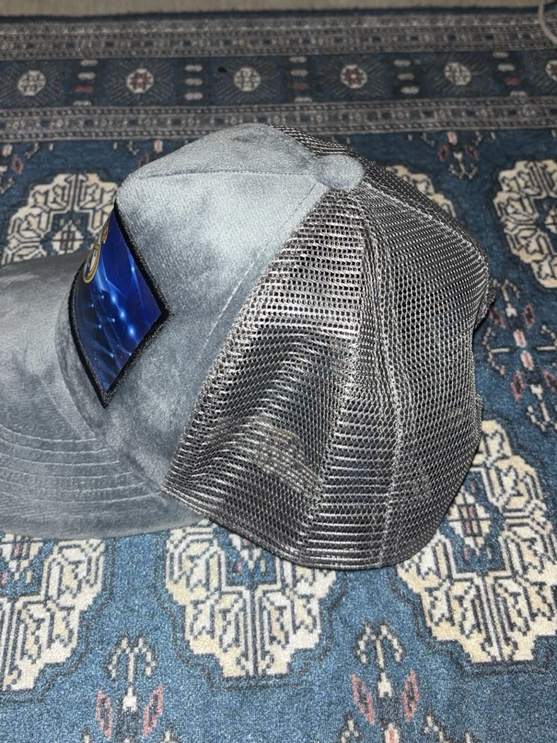 Grå Real Madrid keps med nät - 1