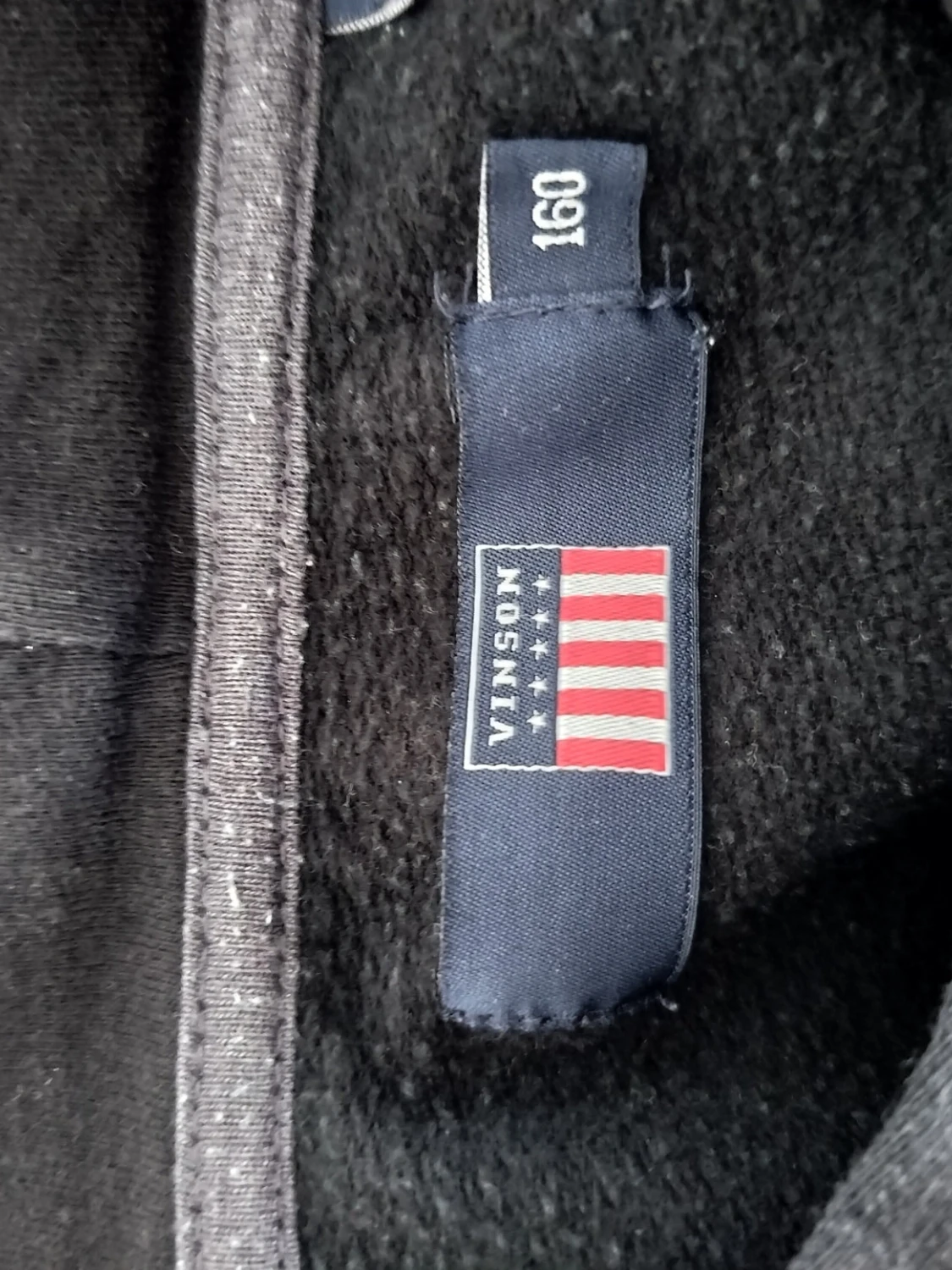 Svart hoodie med tryck Vinson Original - 3
