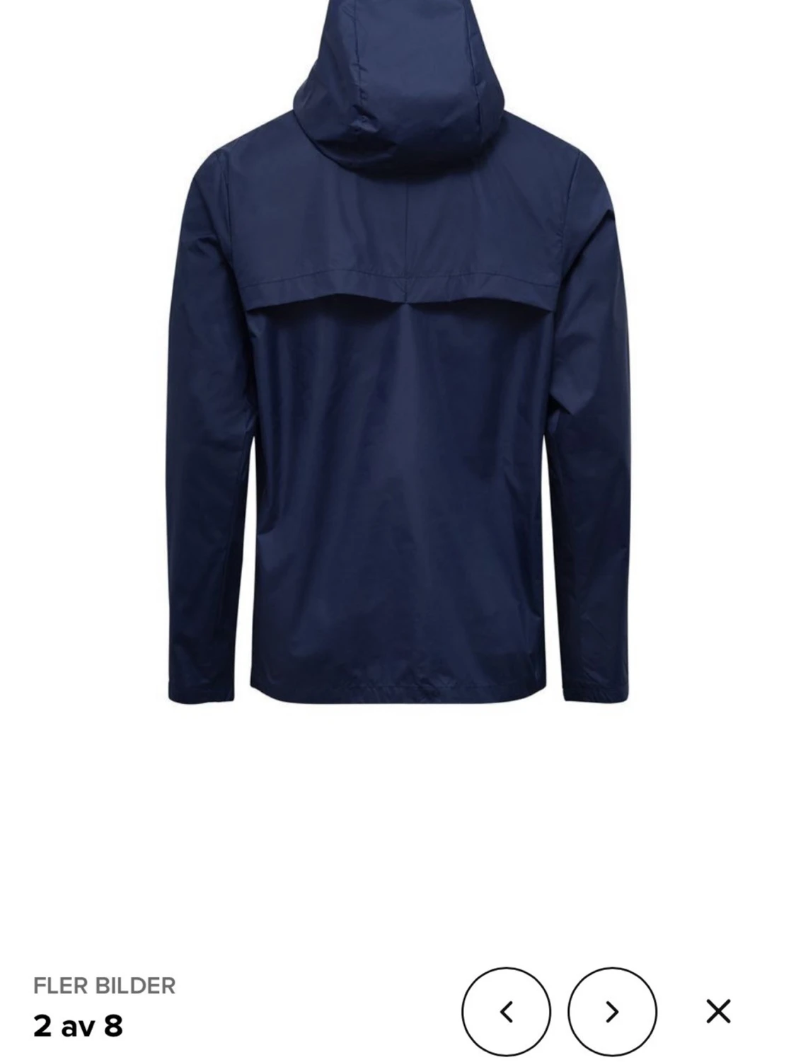 Mörkblå Nike vindjacka med huva - 1