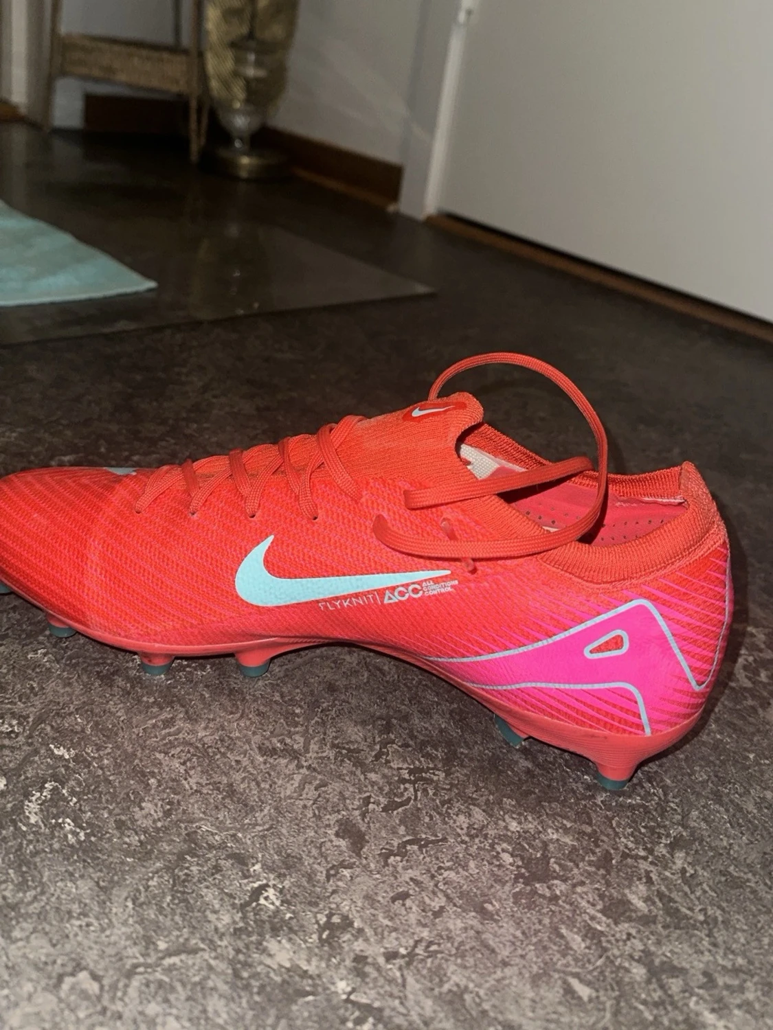 Nike Mercurial fotbollsskor röd/blå - 3