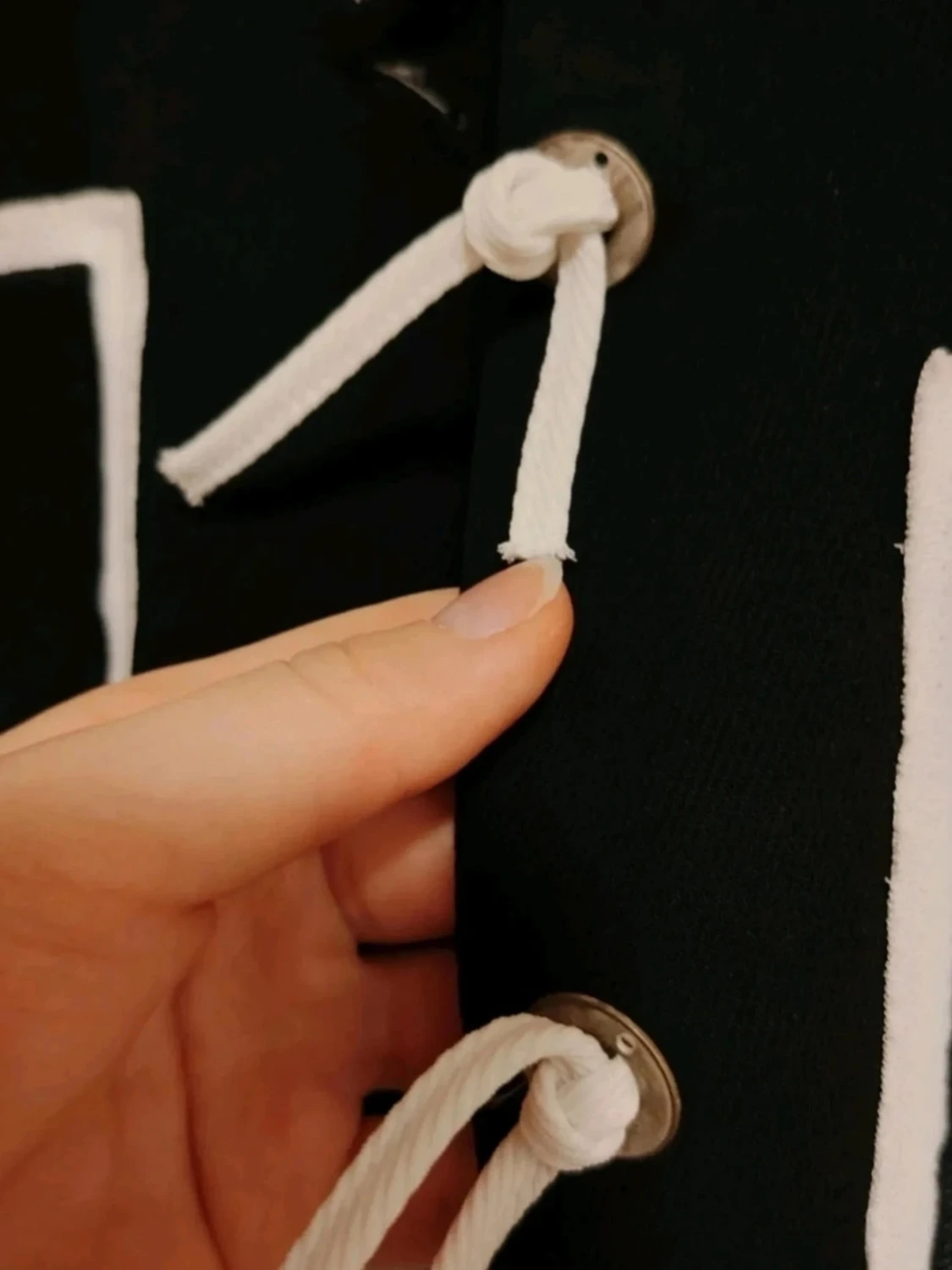 Vintage❤️ Svart kavaj med vita detaljer💎  - 1