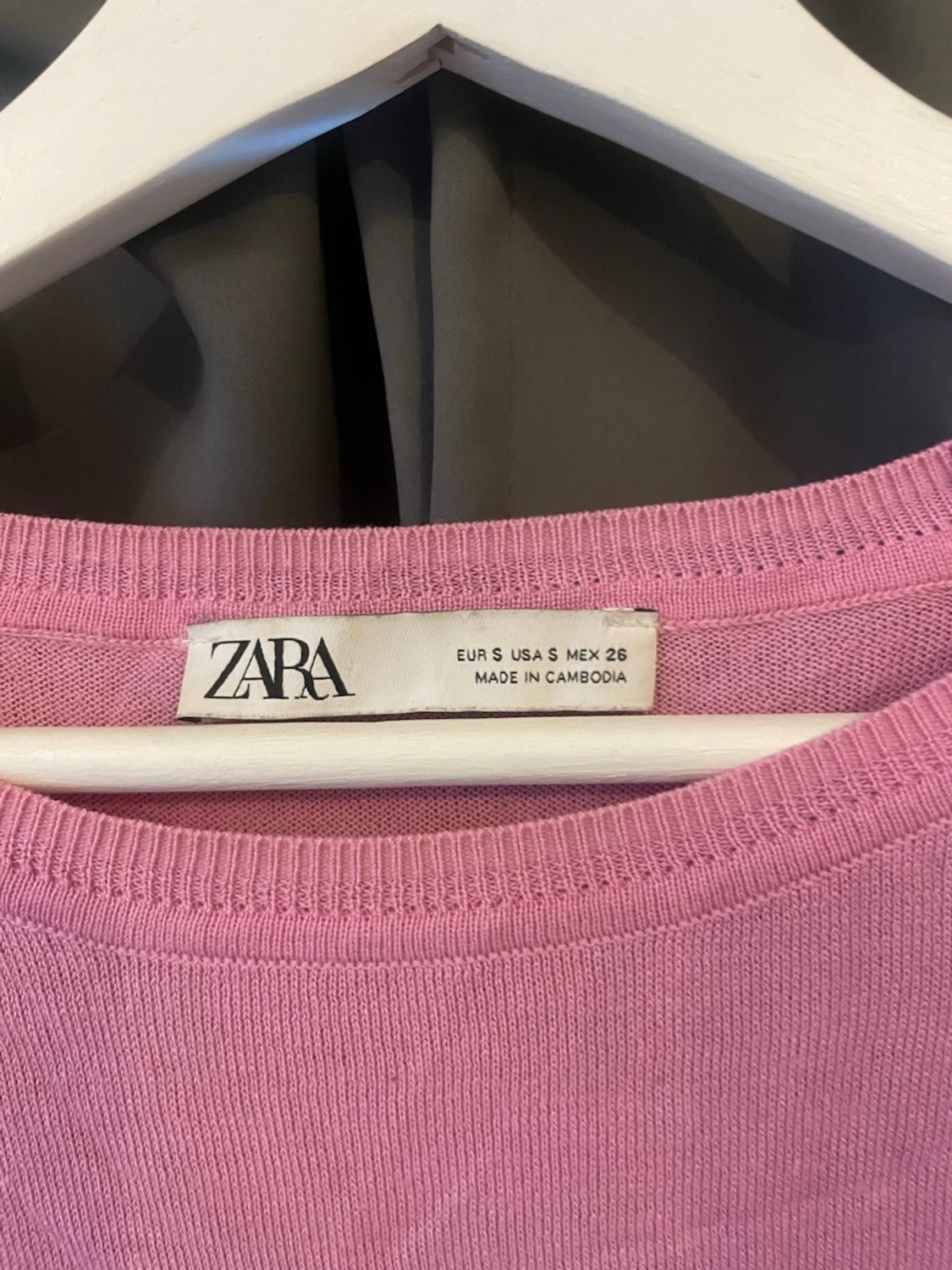 Rosa stickad tröja från Zara - 1