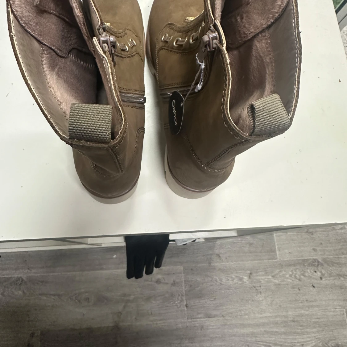 Bruna boots från gabor med grov sula och dragkedja 38 - 3