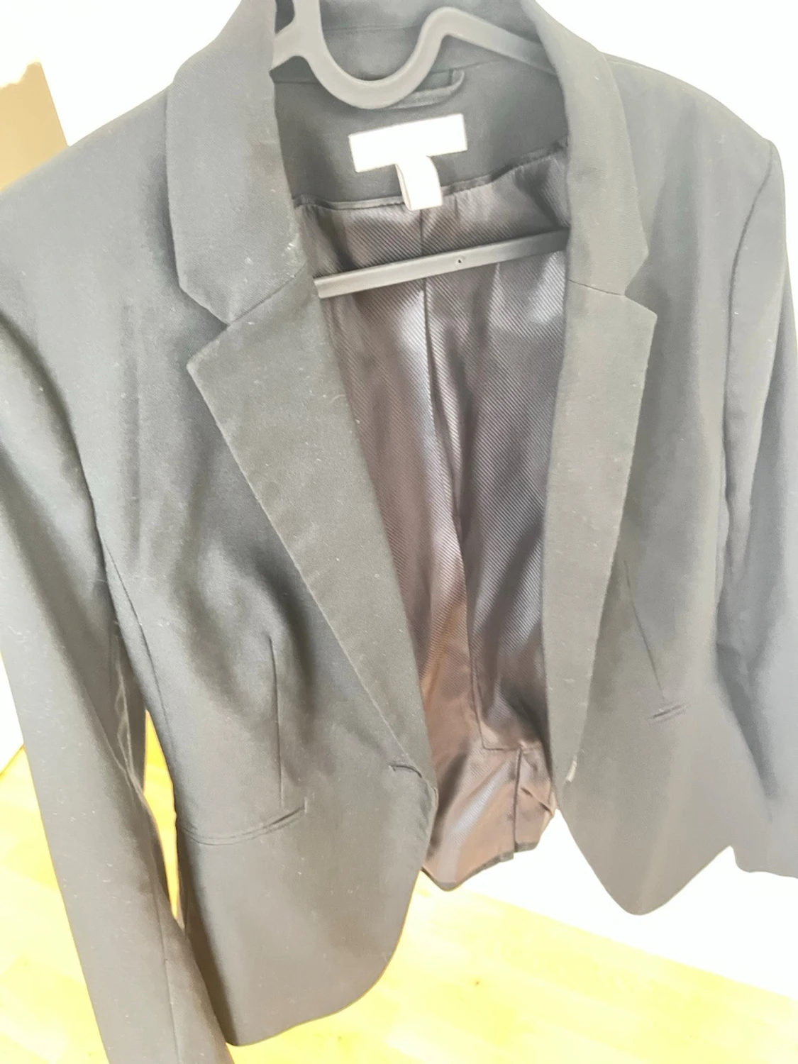 Klassisk svart kavaj med en knapp - 1