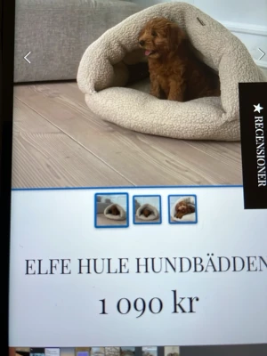 By Doodle Dog hundbädd i beige teddy - Mysig hundbädd från By Doodle Dog i beige teddy-material. Bädden har en grottliknande form som ger extra trygghet och värme för din hund. Perfekt för små till medelstora hundar som gillar att krypa in och mysa. Passar snyggt in i hemmet tack vare sin neutrala färg. Helt oanvänd.