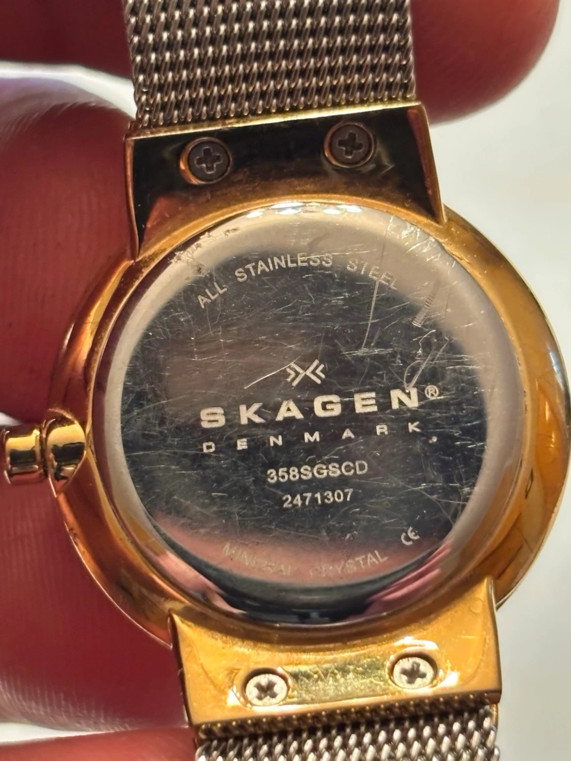 Skagen silverfärgad meshklocka - 4