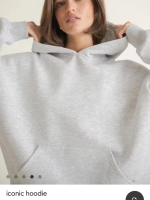 Ljusgrå hoodie - Säljer min gråa hoodie från gina tricot!
