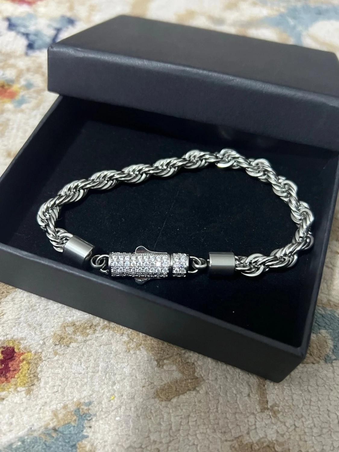 Rope silver Armbamd  - 1