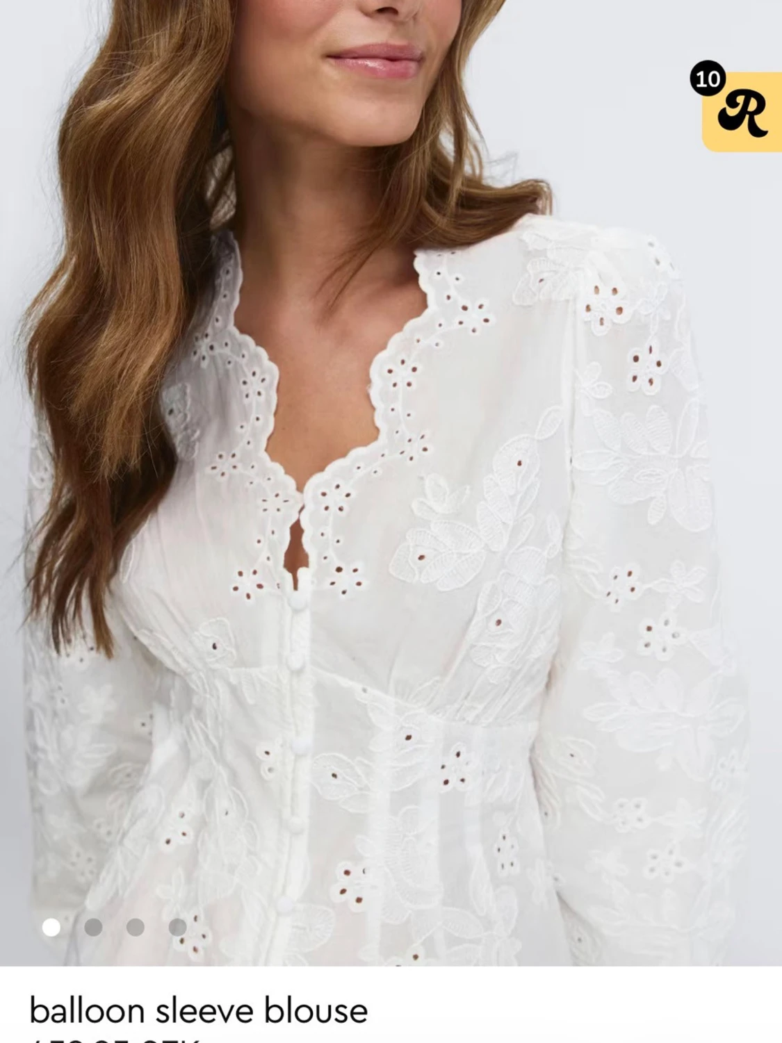 Gina tricot balloon sleeve blouse  - 2