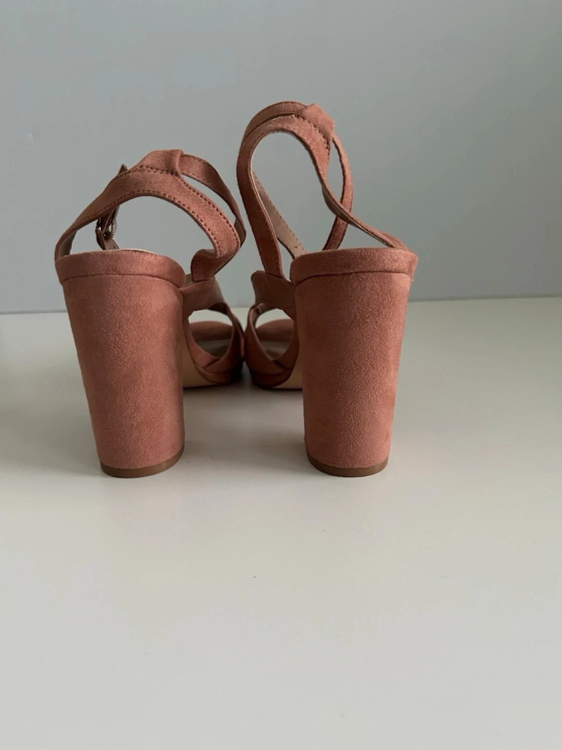 Puderrosa Anna Field sandaler, 40 - 3