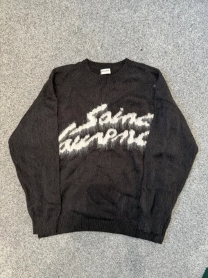 Yves Saint Laurent black knit sweater YSL - Size M, true to size. Very comfy and true to size