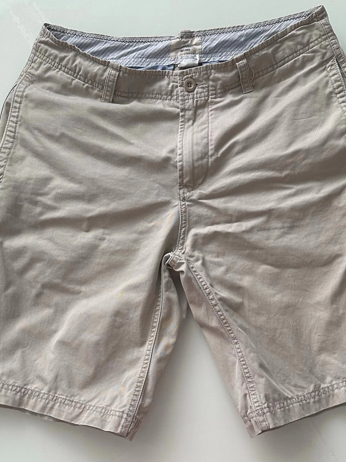 Beige GAP bomullsshorts med fickor, storlek S - 5