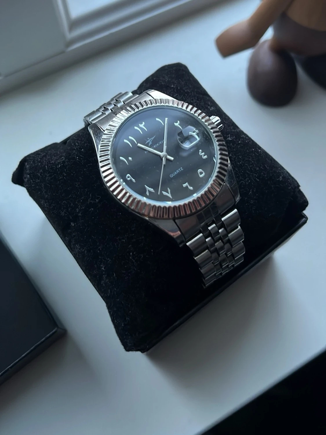 Silverfärgad Seiko herrklocka - 1