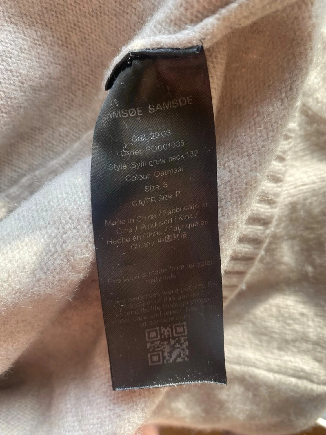 Ljusgrå stickad tröja från Samsoe Samsoe - 5