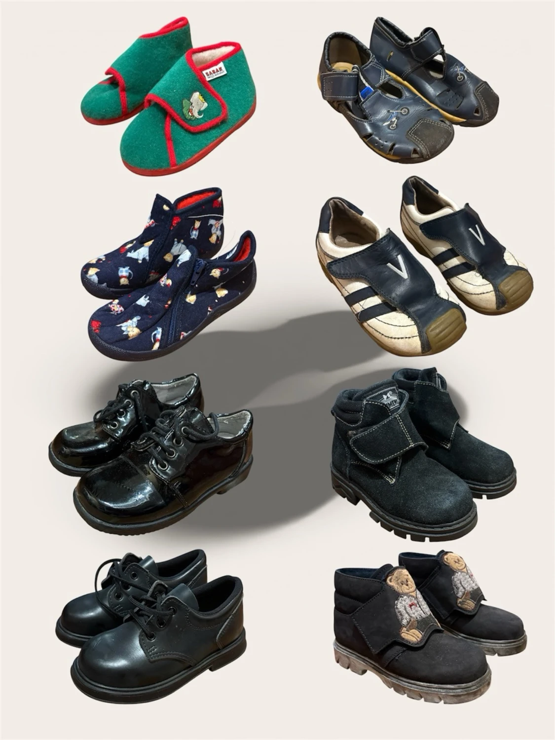 Stort Märkespaket Barnskor (8 par) – Kavat, Vincent, Babar m.m. – Strl 24–27