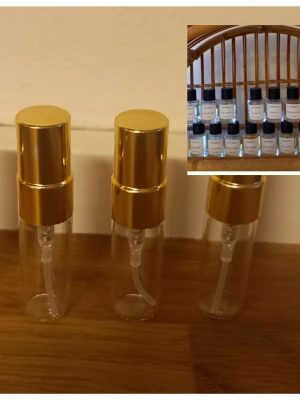 Essnce splitpaket  - 3 stycken 3 ml glasdekanter med spray ✨️Välj bland dofterna som finns på listor bland bilderna 