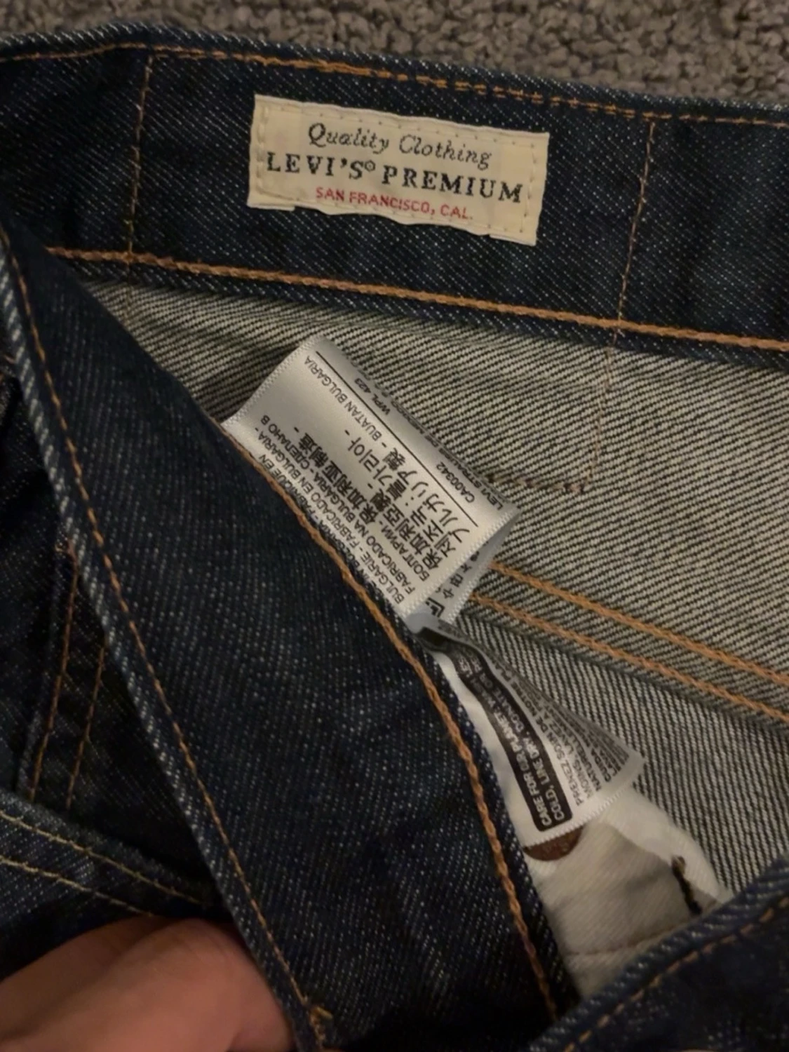 Mörkblå Levi's Premium jeans - 1