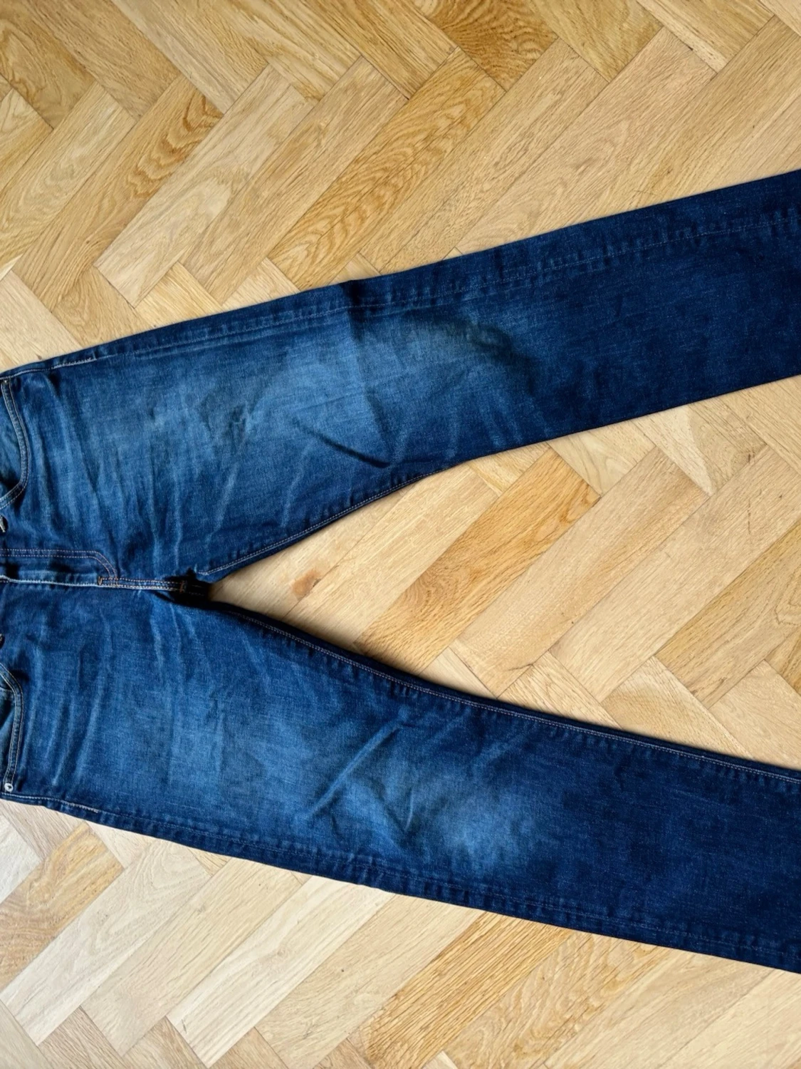Mörkblå Levi's jeans straight fit - 1