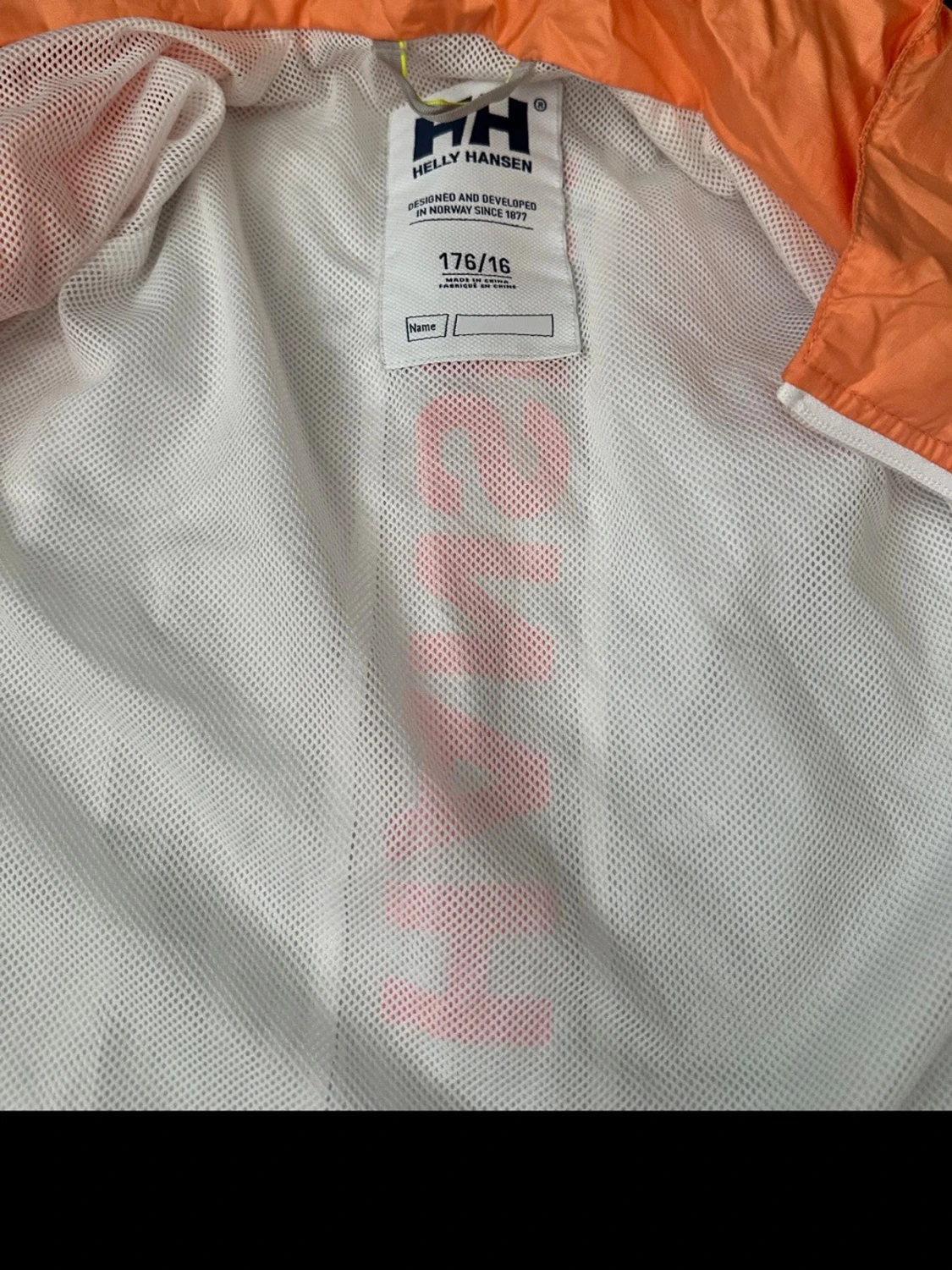 Helly Hansen orangevit vindjacka - 1