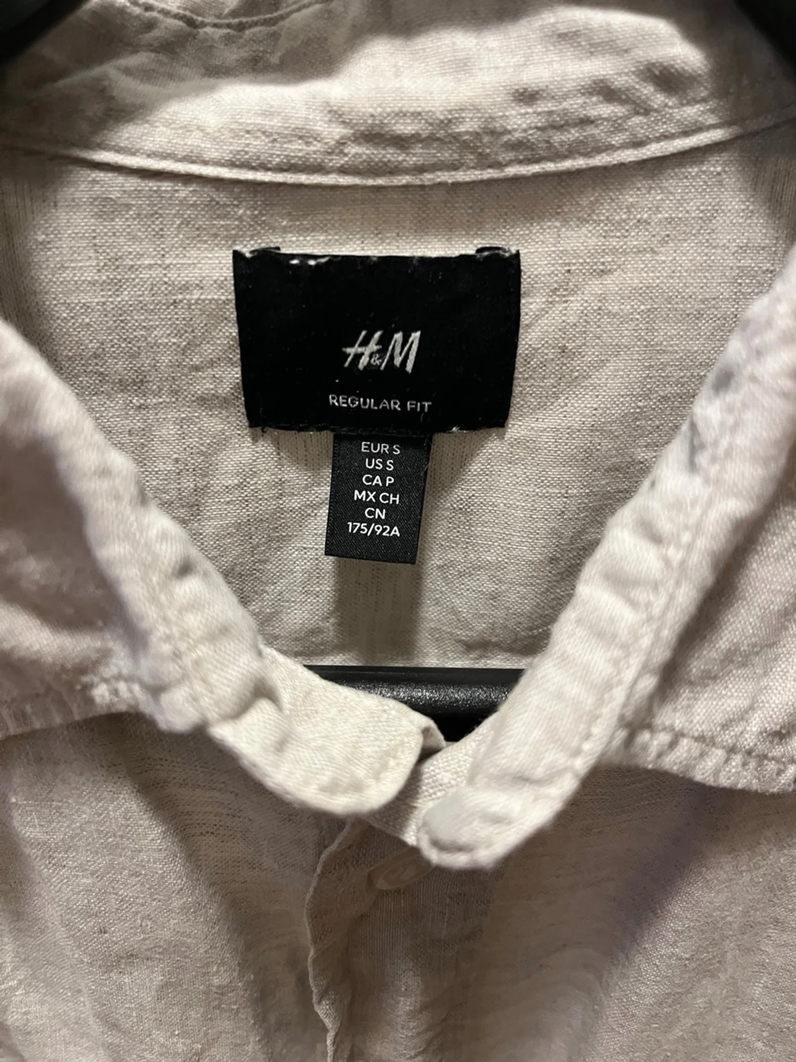 Ljusbeige linneskjorta från H&M - 1