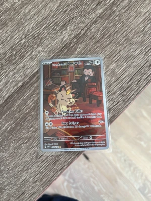 Pokémonkort Team Rocket's Meowth - Team rockets meowth helt nytt skicka drog det från destined rivals och sleeva direkt 