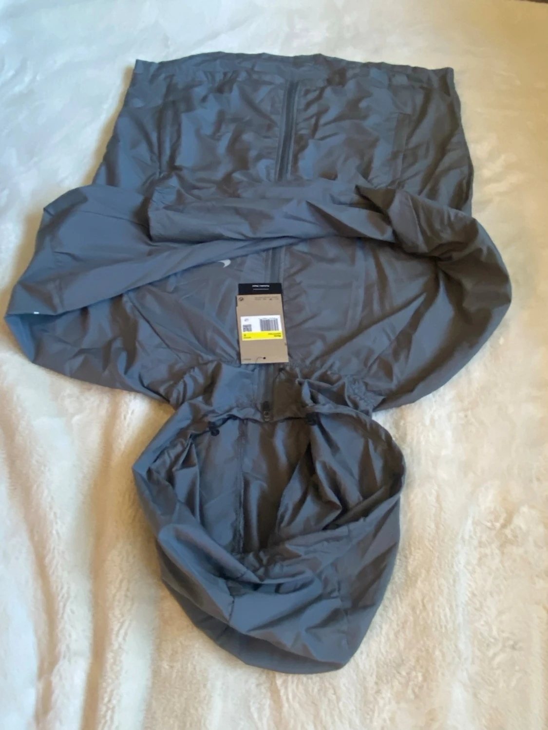 Nike grå vindjacka med huva - 2