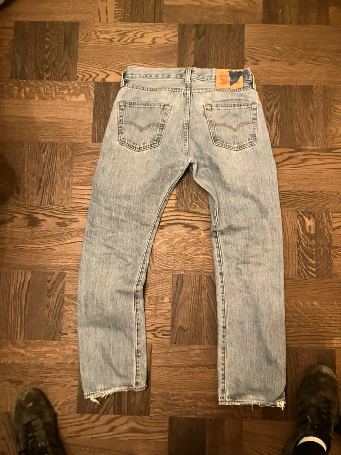 Levi's ljusblå raka jeans 501 - 1