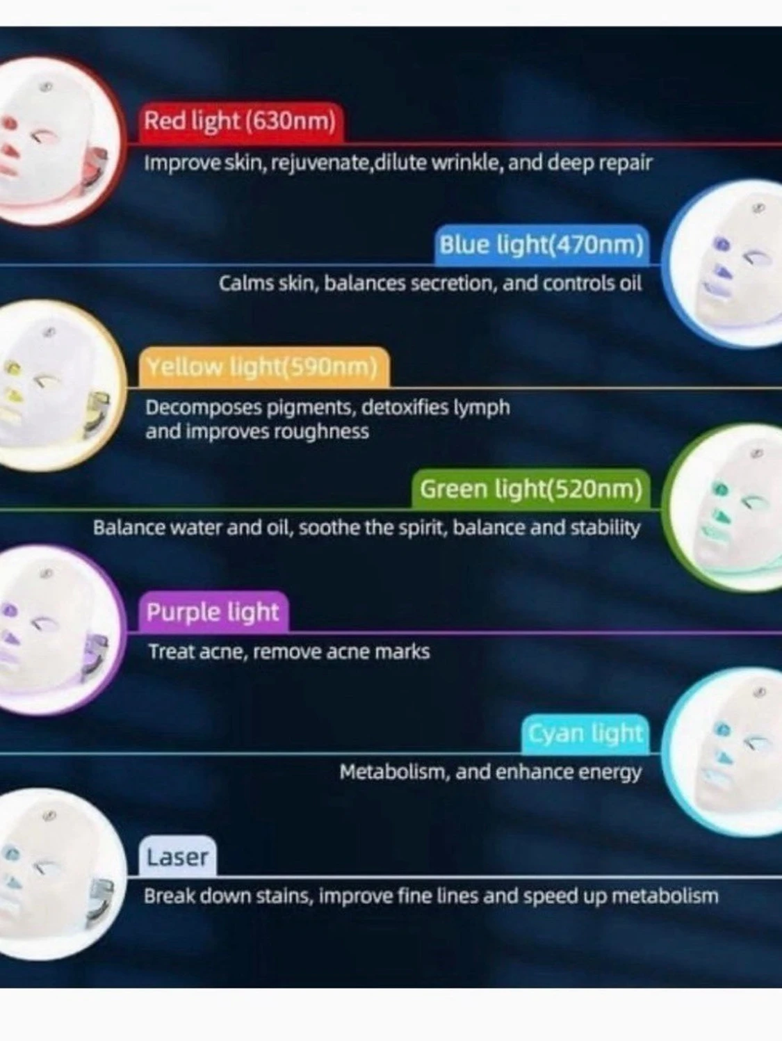 LED-ljus terapi mask - 5