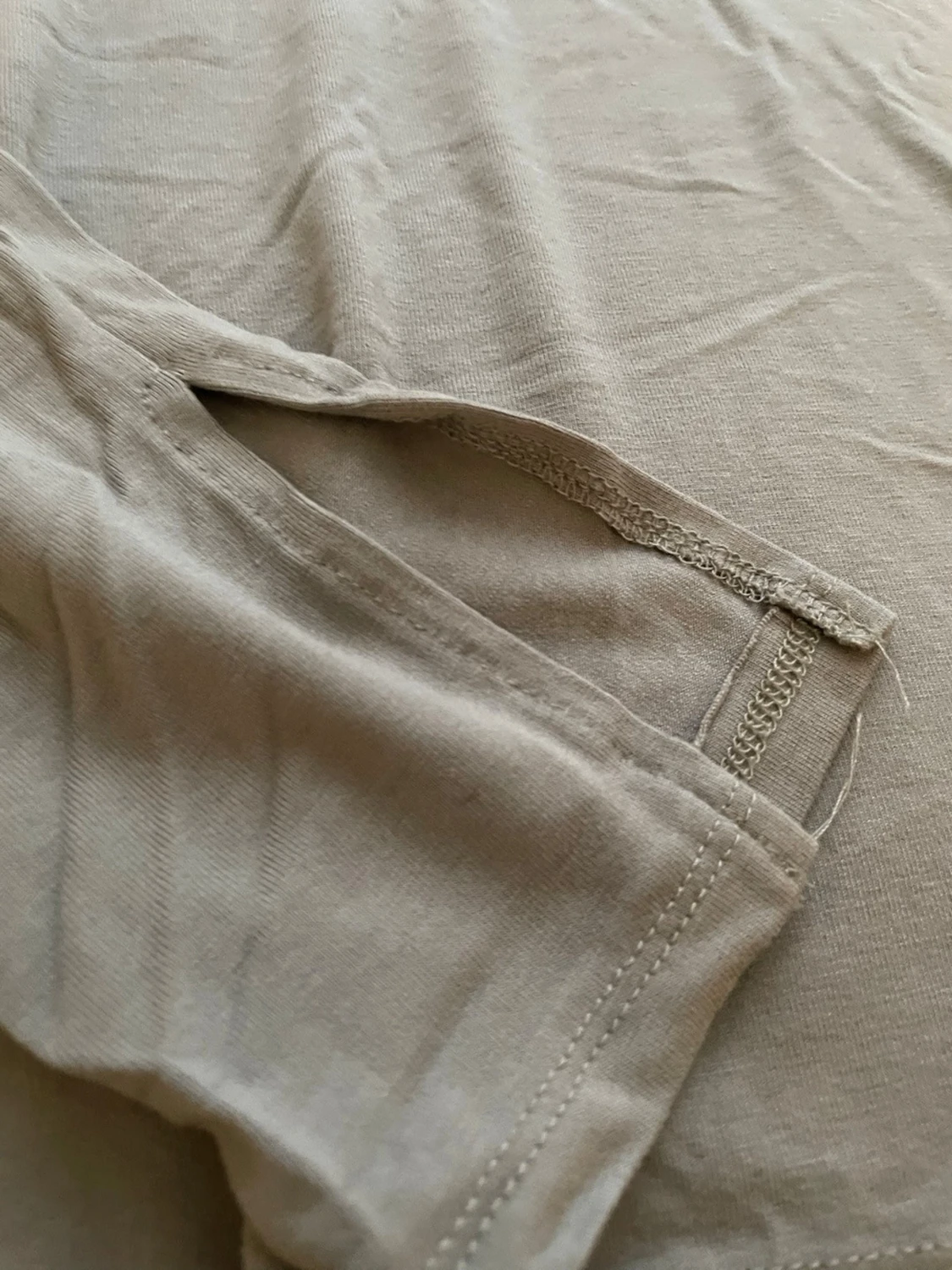 Beige långärmad topp  - 1
