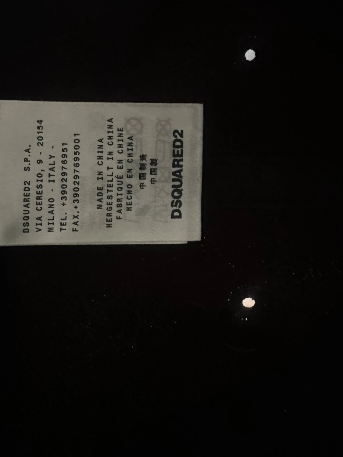 Svart ICON keps från Dsquared2 - 1