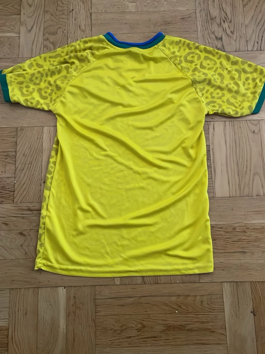 Brasilien Nike matchtröja gul leopard - 1