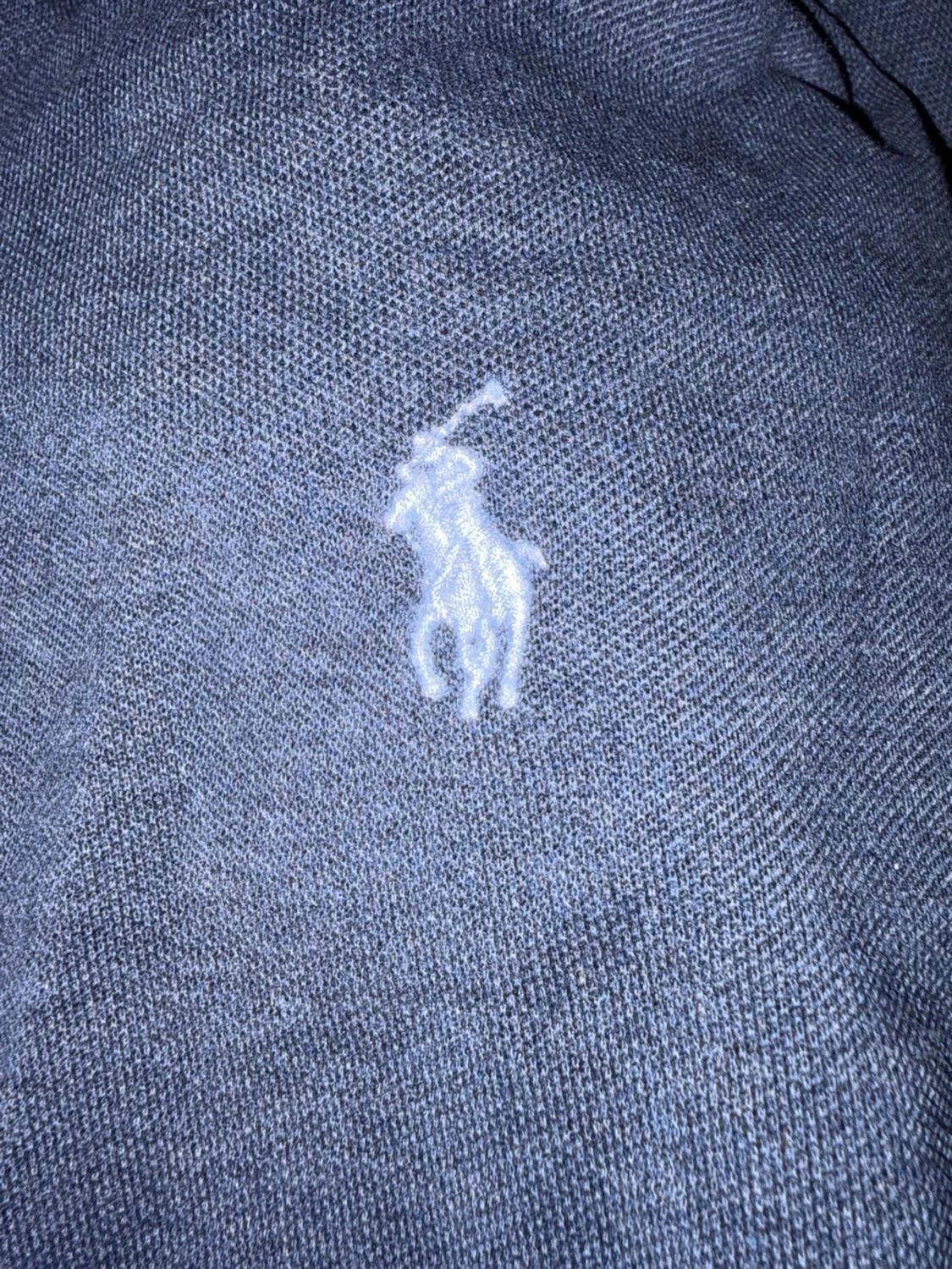 Mörkblå långärmad piké från Polo Ralph Lauren - 2