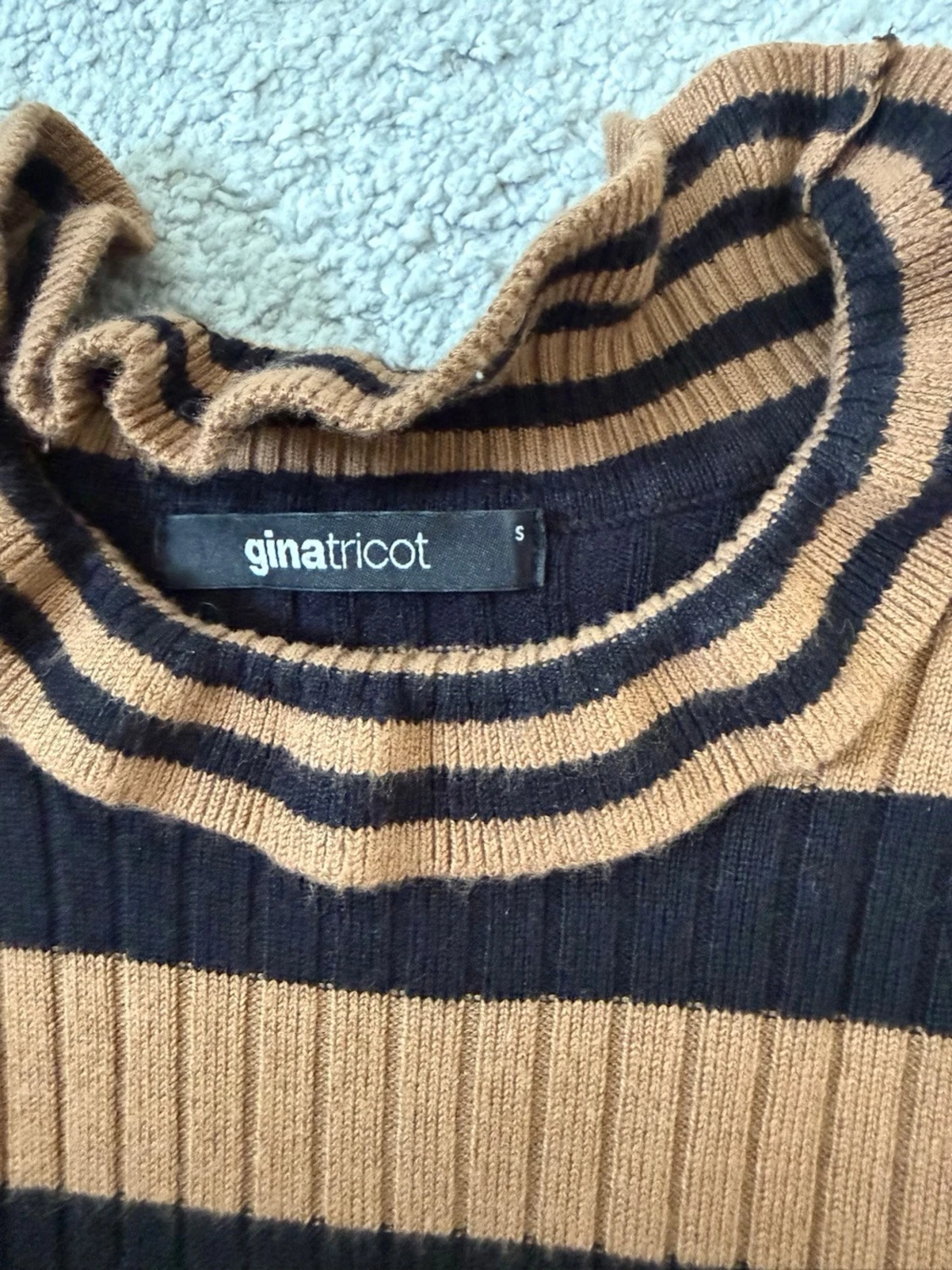 Randig stickad tröja Gina Tricot - 1