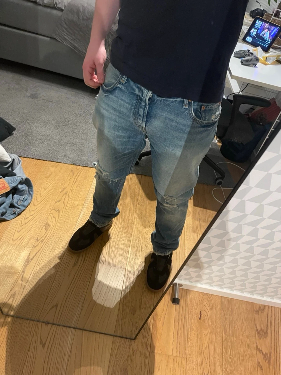 Levi's ljusblå vintage jeans - 1