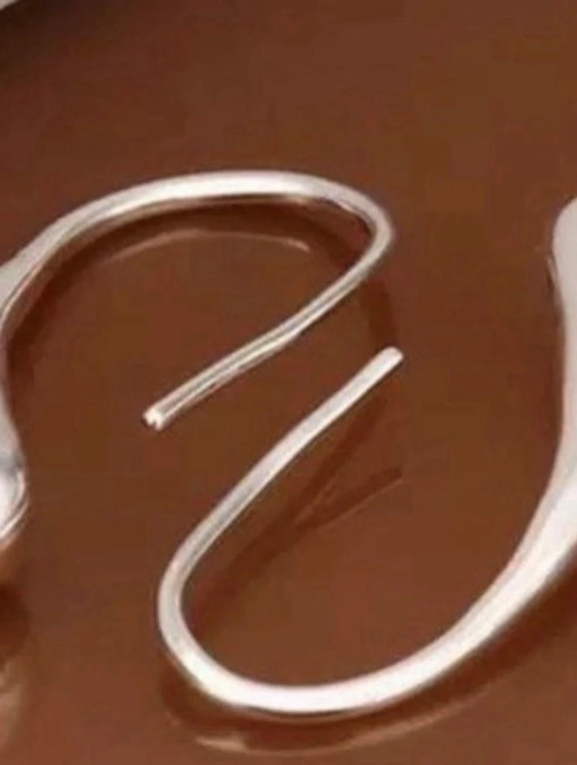 Silvriga droppformade örhängen - 2