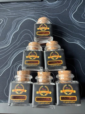 Saffran i glasburk 1,5 gram - 3 för 2!!! Saffran från SaffranSpecialisten. 50kr styck. 