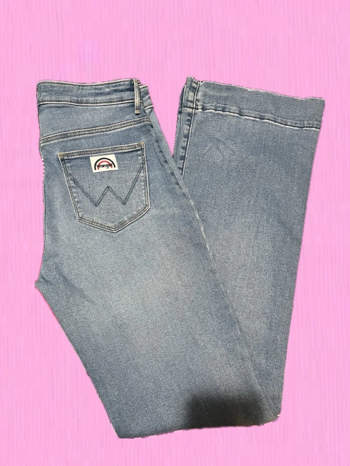 Wrangler ljusblå raka jeans W28 L32