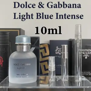 Säljer 10ml av Dolce & Gabbana Light Blue Intense🍋🍊🌊  169kr Kontakta mig gärna om du är intresserad Kontakta mig även om du vill köpa fler än 1 dekant så löser vi det✅