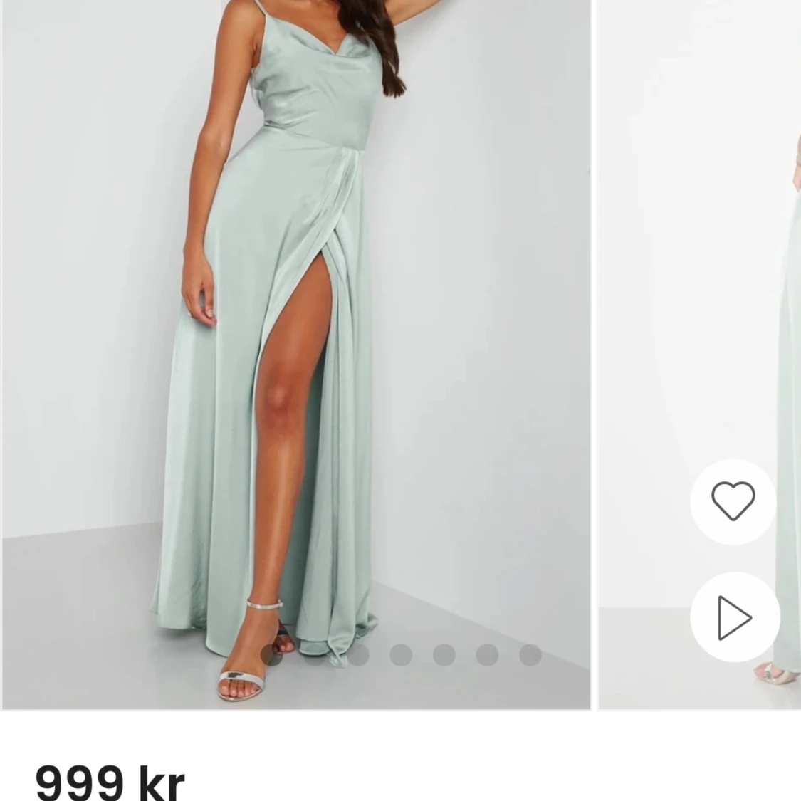 Mintgrön balklänning 