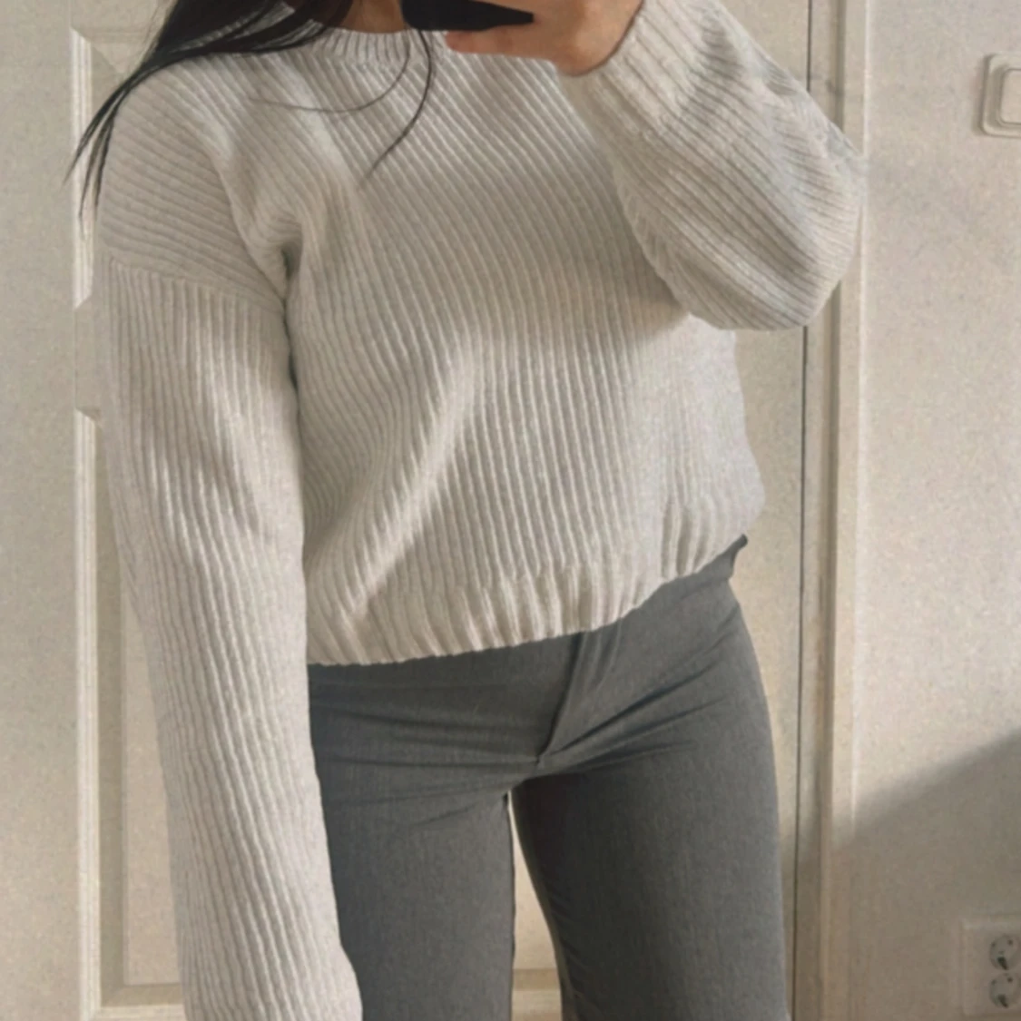 Stickade vit trjöja - 90