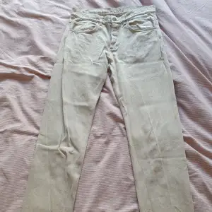 COS beige jeans, mid rise, tapered leg